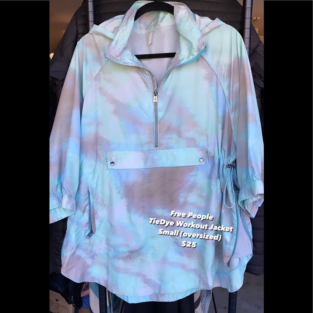 Free People Tie Dye Workout Jacket